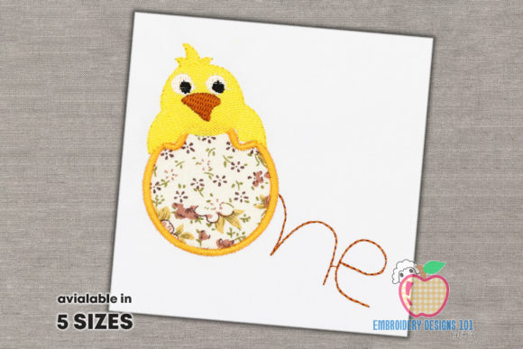 1st Birthday Cute Baby Chicken Applique Review