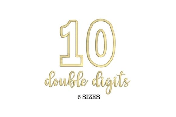 Double Birthday: A Sweet 10th Birthday Embroidery Design for Craft Sellers
