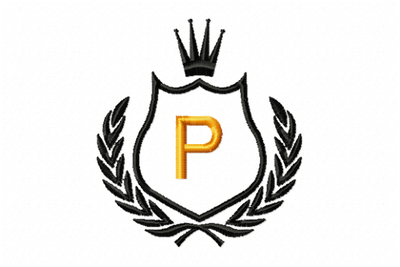 Royal Crest Letter P Embroidery Design Review