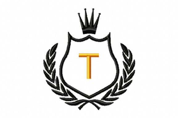 Royal Crest Letter T: A Regal Touch for Craft Fair Favorites