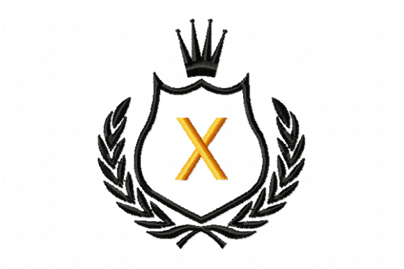 Royal Crest Letter X: A Luxurious Touch for Craft Fair Staples
