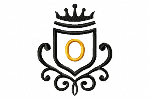 Vintage Royal Letter O: A Craft Fair Embroidery Gem?