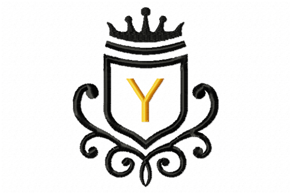 Vintage Royal Letter Y: A Touch of Elegance for Personalized Embroidery